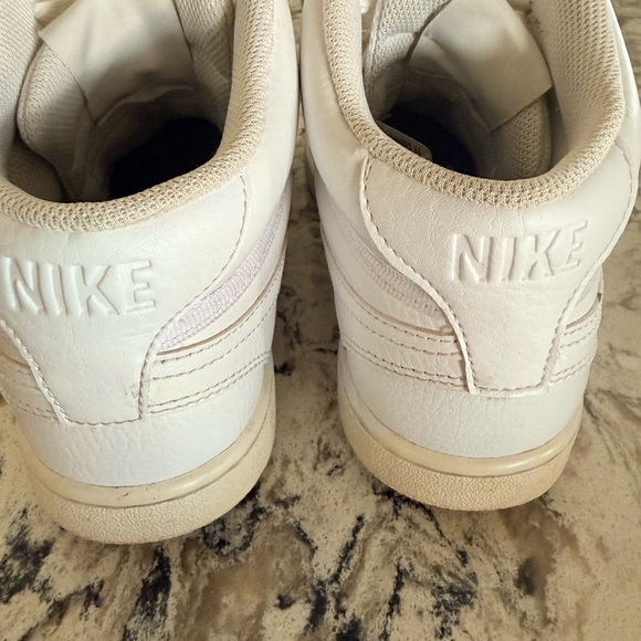 Nike White Leather High-Top Sneakers - Picture 5 of 14
